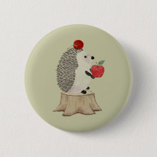 Badge Rond 5 Cm Hérisson