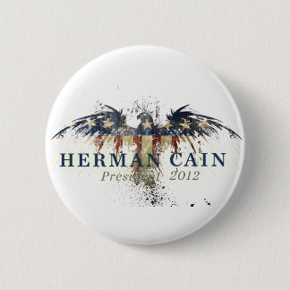 Badge Rond 5 Cm Herman Caïn pour le président