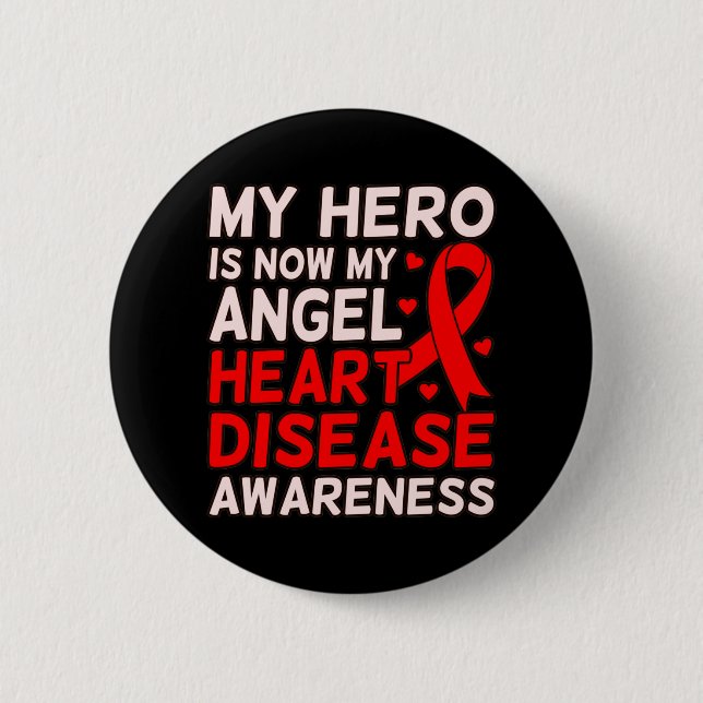 Badge Rond 5 Cm Hero Is My Angel (Devant)