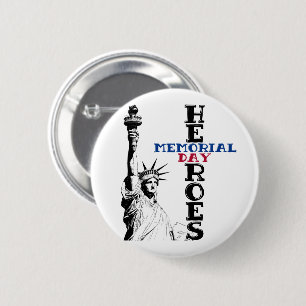 Badge Rond 5 Cm Héros de la fête commémorative
