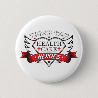 Badge Rond 5 Cm Héros de la santé Merci