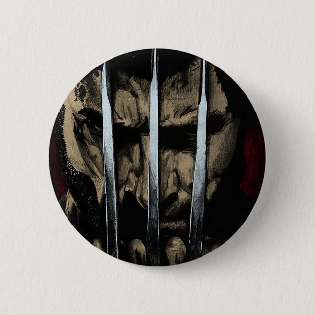 Badge Rond 5 Cm Héros grippé (Devant)