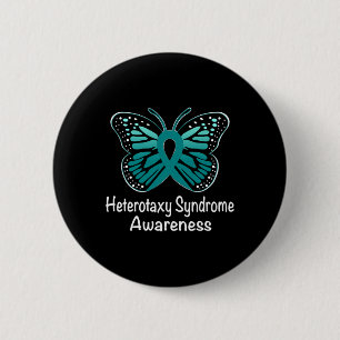 Badge Rond 5 Cm Heterotaxy Syndrome Sensibilisation Guerrier Souti