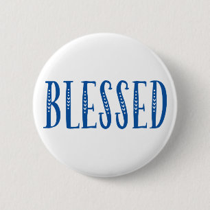 Badge Rond 5 Cm Heureux.