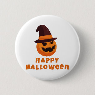 Badge Rond 5 Cm heureux Halloween