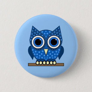 Badge Rond 5 Cm hibou