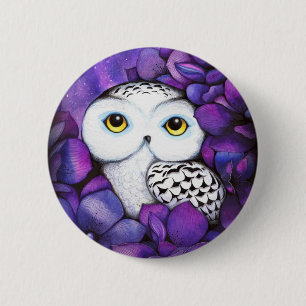 Badge Rond 5 Cm Hibou de Milou