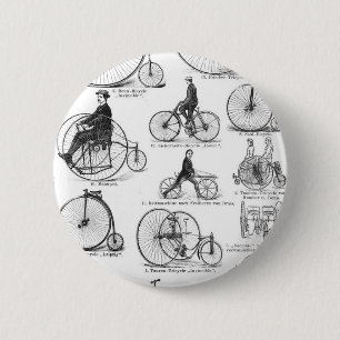 Badge Rond 5 Cm high wheeler bicycle penny farthing