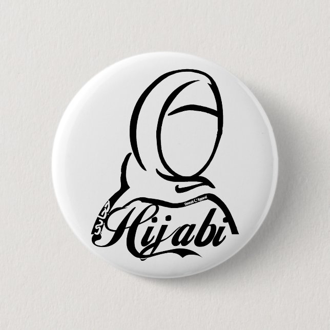 Badge Rond 5 Cm Hijabi (Devant)