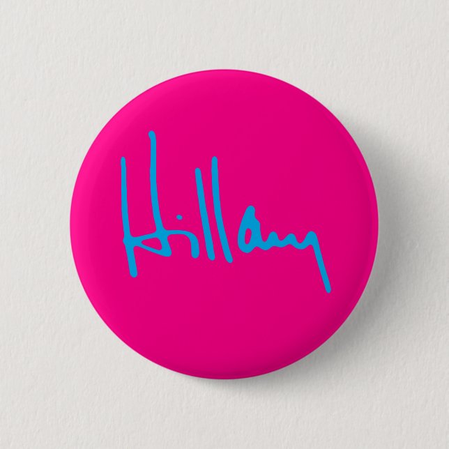 Badge Rond 5 Cm "Hillary" 2,25 pouces (Devant)