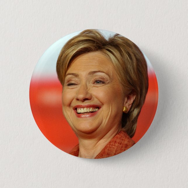 Badge Rond 5 Cm Hillary Clinton (Devant)