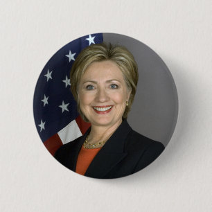 Badge Rond 5 Cm Hillary Clinton