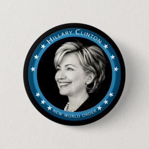 Badge Rond 5 Cm hillary Clinton 08. pittoresque