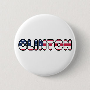 Badge Rond 5 Cm Hillary Clinton USA President Elections 2016