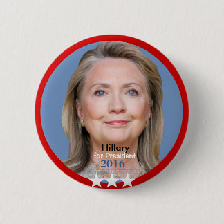 Badge Rond 5 Cm HILLARY pour le président 2016