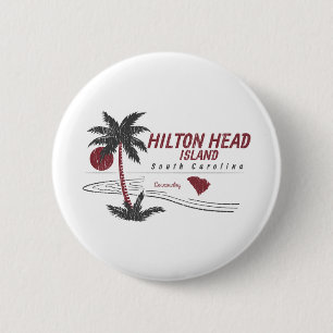 Badge Rond 5 Cm Hilton Head Island