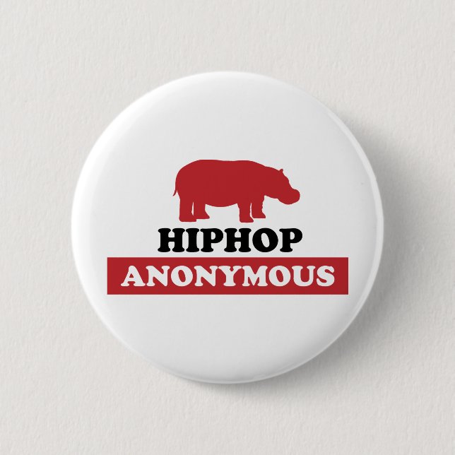 Badge Rond 5 Cm HipHop anonyme (Devant)