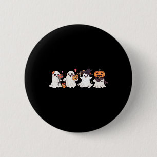 Badge Rond 5 Cm Hippie Halloween mignonne Ghost Boo Saison Éffraya