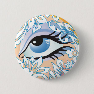 Badge Rond 5 Cm Hiver