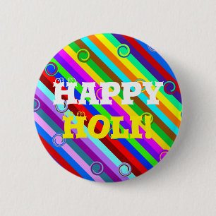 Badge Rond 5 Cm HLI motif de rayures colorées + vos idées