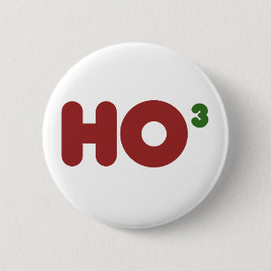 Badge Rond 5 Cm Ho 3 Nerdy drôles noël
