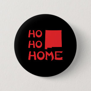 Badge Rond 5 Cm Ho Ho Accueil Nouveau-Mexique Noël Père Noël