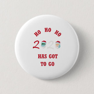 BADGE ROND 5 CM HO HO HO 2020 DOIT ALLER