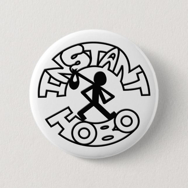 Badge Rond 5 Cm Hobo_Hobo instantané Man_Logo_ (Devant)