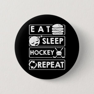 Badge Rond 5 Cm Hockey