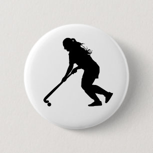 Badge Rond 5 Cm Hockey de champ