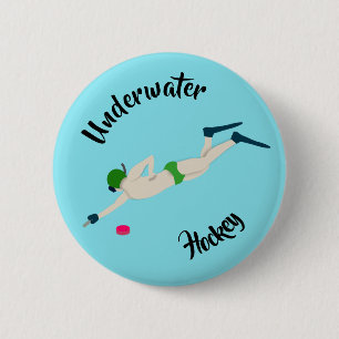 Badge Rond 5 Cm Hockey sous-marin
