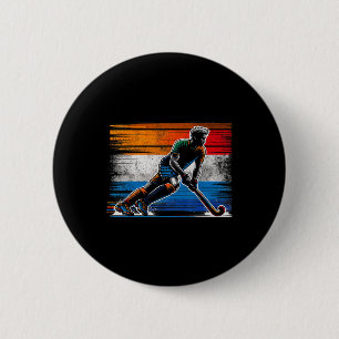Badge Rond 5 Cm Hockey sur gazon hommes Pays-Bas Drapeau néerlanda