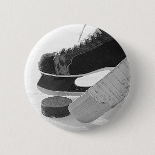 Badge Rond 5 Cm Hockey sur glace