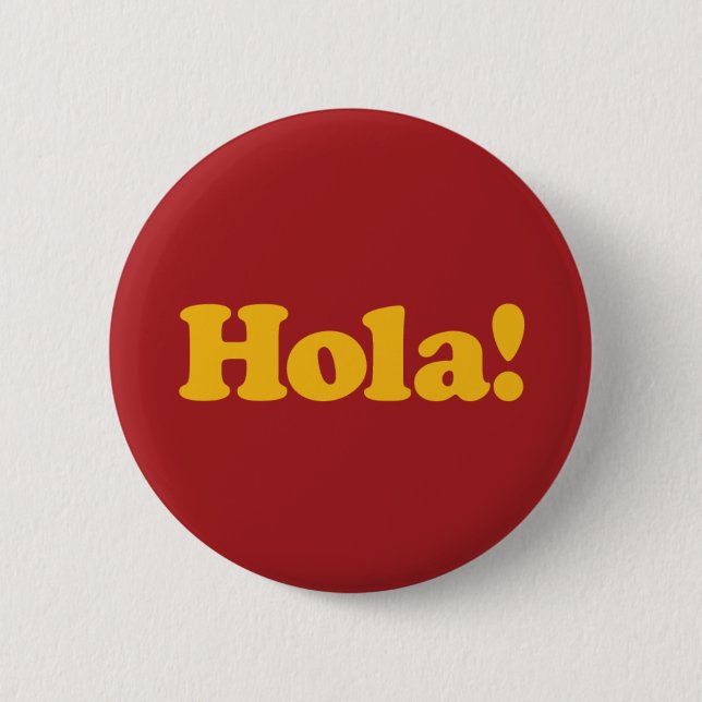 Badge Rond 5 Cm Hola ! Spain (Devant)