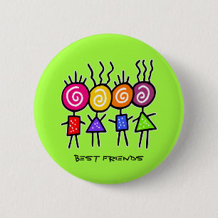 Badge Rond 5 Cm holiES - HOLI MEILLEURS AMIS + vos idées