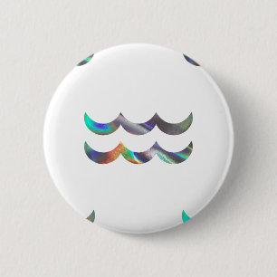Badge Rond 5 Cm hologramme Aquarius
