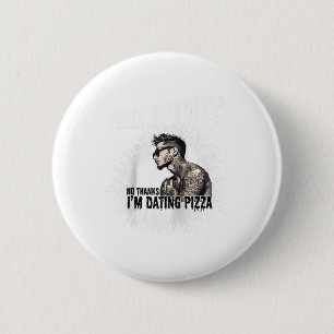Badge Rond 5 Cm Homme célibataire tatoué pour la Saint Valentin