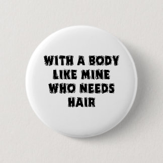 Badge Rond 5 Cm Homme chauve de fête des pères drôle