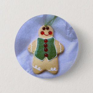 Badge Rond 5 Cm Homme de pain d'épices