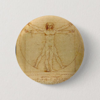 Badge Rond 5 Cm Homme de Vitruvian