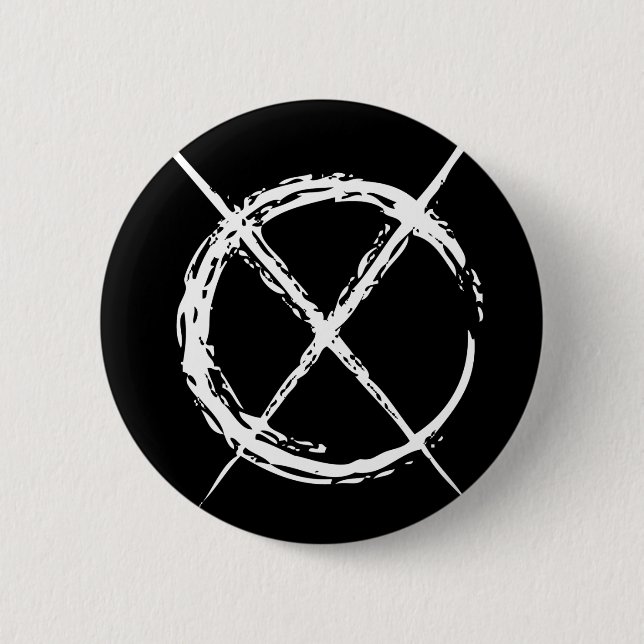 Badge Rond 5 Cm Homme mince (Devant)