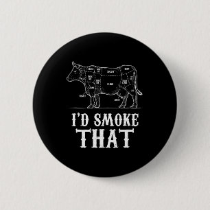 Badge Rond 5 Cm Hommes Je fumerais Que Vache Bbq Grillmasters Père