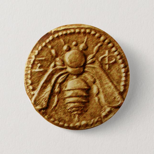 BADGE ROND 5 CM HONEY BEE (Devant)