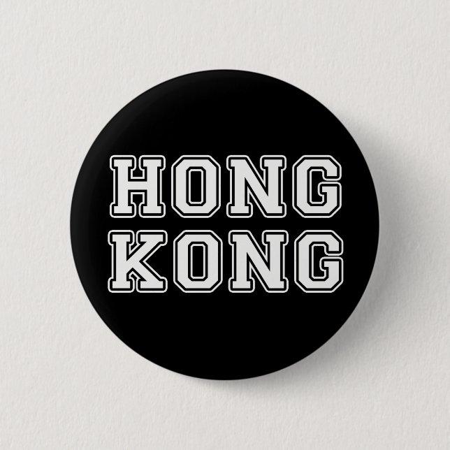 Badge Rond 5 Cm Hong Kong (Devant)