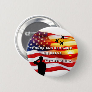 Badge Rond 5 Cm Honneur et souvenir du courageux