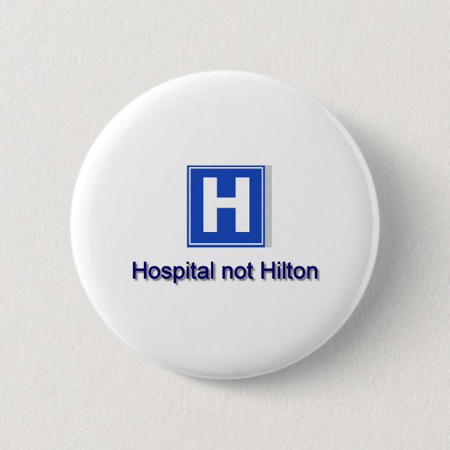 Badge Rond 5 Cm Hôpital (Devant)
