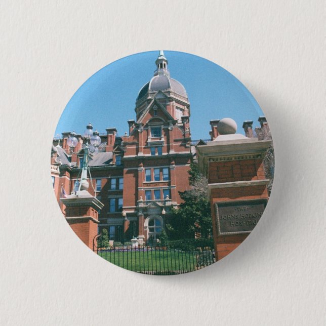 Badge Rond 5 Cm Hôpital de Johns Hopkins (Devant)