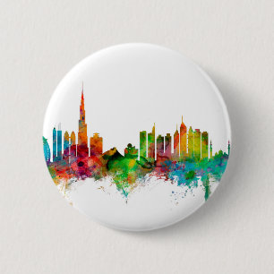 Badge Rond 5 Cm Horizon de Dubaï