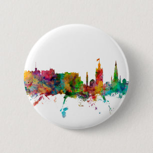 Badge Rond 5 Cm Horizon d'Edimbourg Ecosse