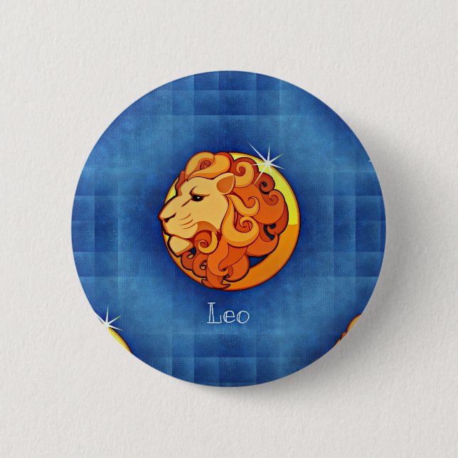 Badge Rond 5 Cm horoscope leo (Devant)